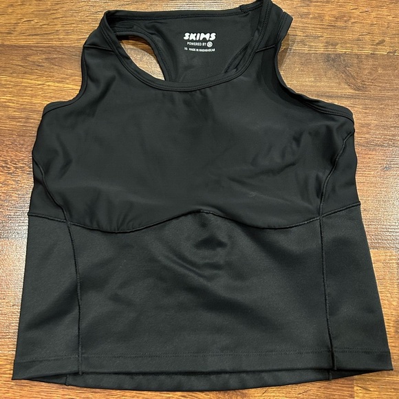 Skims Performance Black Racer Back Tank Women’s Size XS - Picture 1 of 3